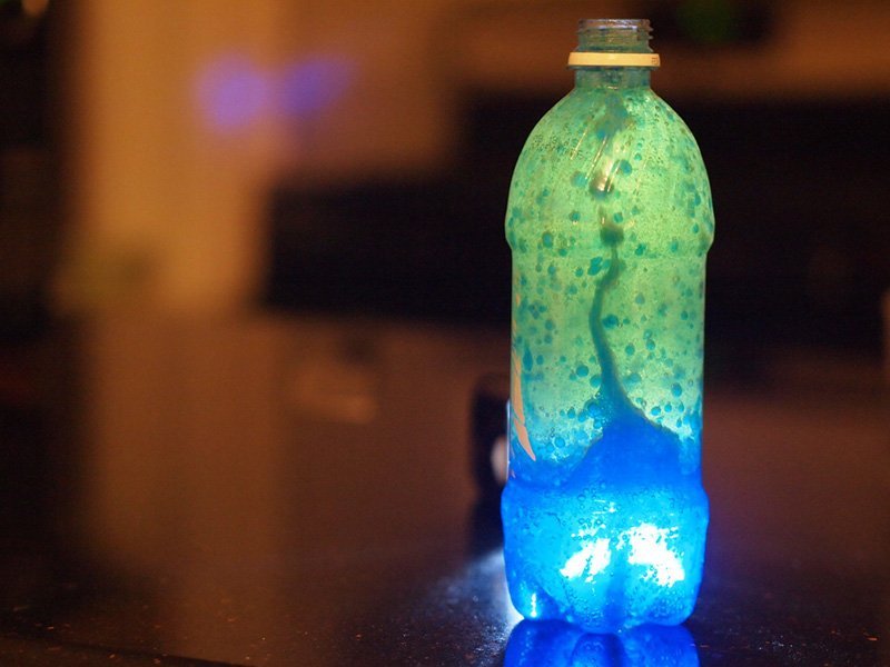 Homemade 'Space' lava lamp