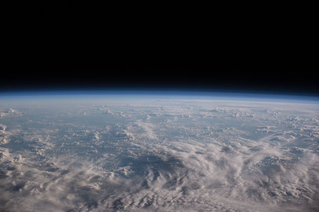 View of Earth and its atmosphere